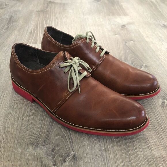 Cole Haan Men's Cap Toe Lace Up Oxford Dress Shoes Brown Size 12M C10644 - Picture 3 of 10